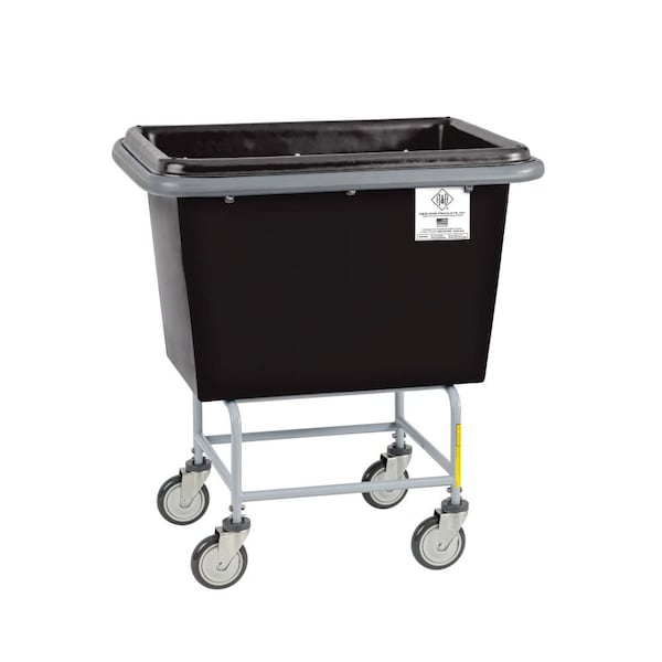 Elevated Basket Truck, Poly, Bumper, 6 Bushel, Black